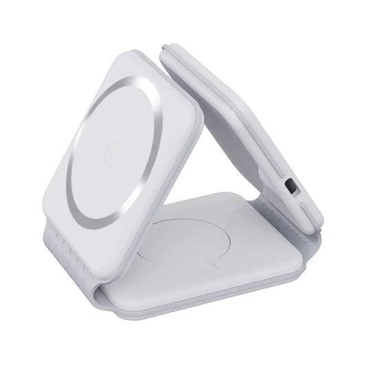 Tentfy 3-in-1 Foldable 15W Fast Magnetic Wireless Charging Station